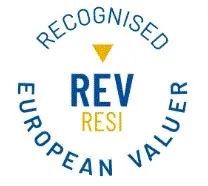 Logo de reconnaissance REV, Recognised European Valuer.